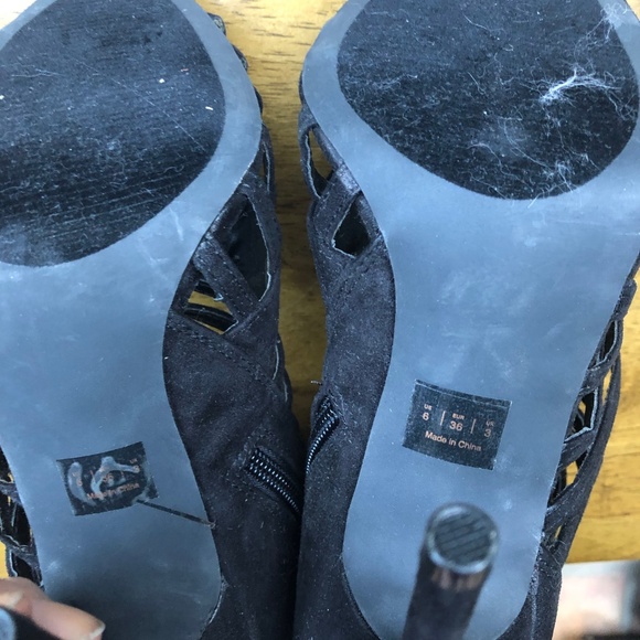 Nasty Gal "Get a Grip" Vegan Suede Stilettos - Picture 3 of 6